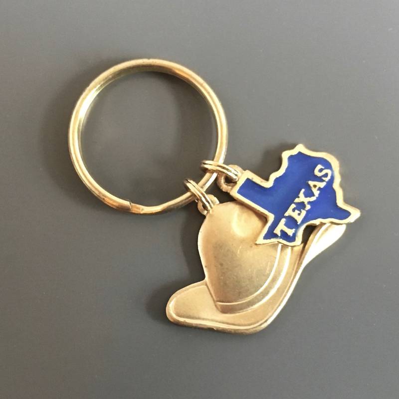 Texas Schlüsselanhänger - Schlüsselanhänger, Cowboyhut, Geschenk von mcstoneworks