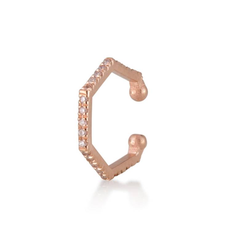 Fünfseitige Creolen, Diamant Ohrmanschette, Goldspirale, Goldene Ohrringe, Ohrmanschette Ohne Loch, 14K Gold Helixohrring Fünfseitige Creolen, Diamant Ohrmanschette, Goldspirale, Goldene Ohrringe, Ohrmanschette Ohne Loch, 14K Gold Helixohrring von mdadashian