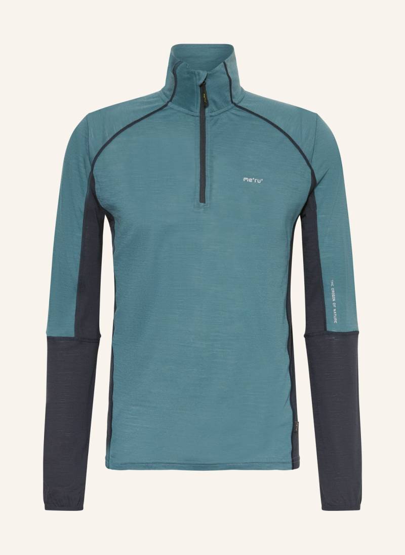 Me°Ru' Midlayer Slagelse Mit Merinowolle gruen von me°ru'