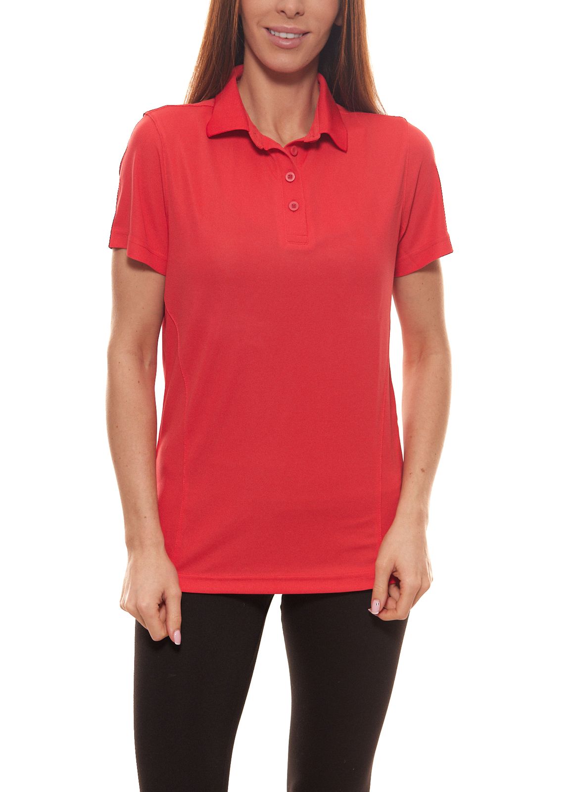 me°ru´ Wembley Polo-Hemd zeitloses Polo-Shirt für Damen in frischen Farben Rot von me°ru´