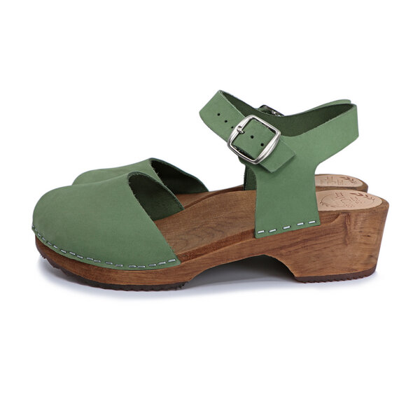 FREJA - schwedische Holz Clogs Sandale von me&myclogs - low heel von me&myClogs