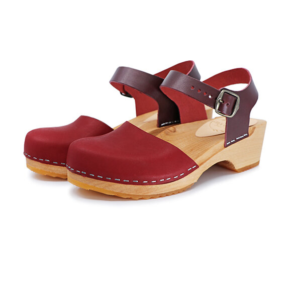 FREJA - schwedische Holz Clogs Sandale von me&myclogs - low heel von me&myClogs