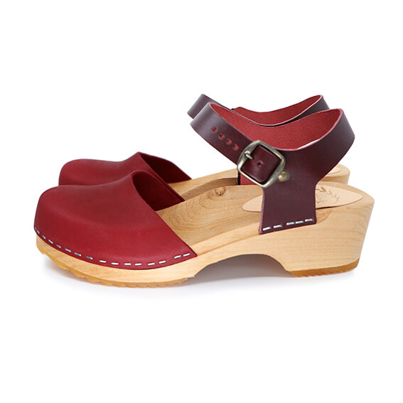 FREJA - schwedische Holz Clogs Sandale von me&myclogs - low heel von me&myClogs