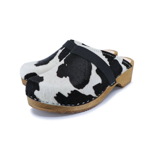 LYCKA COW - KUH schwedische Holzclogs von me&myClogs - low heel von me&myClogs