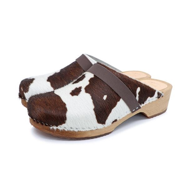LYCKA COW - KUH schwedische Holzclogs von me&myClogs - low heel von me&myClogs