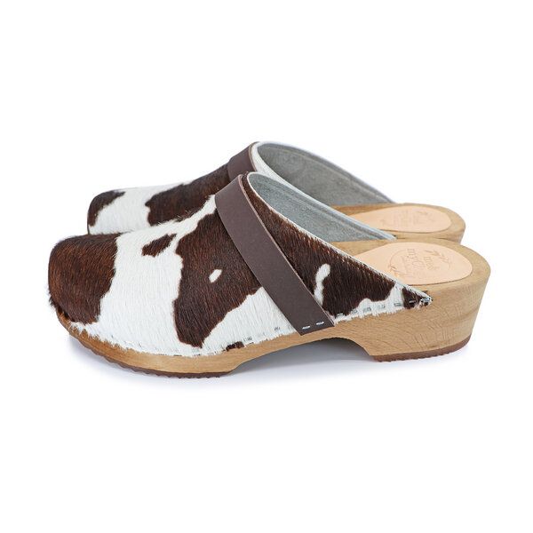 LYCKA COW - KUH schwedische Holzclogs von me&myClogs - low heel von me&myClogs