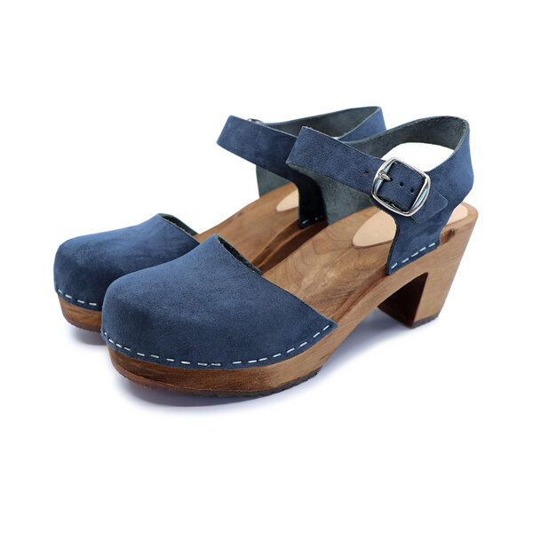 MAJKEN - schwedische Holz Clogs Sandale von me&myclogs - high mid heel von me&myClogs