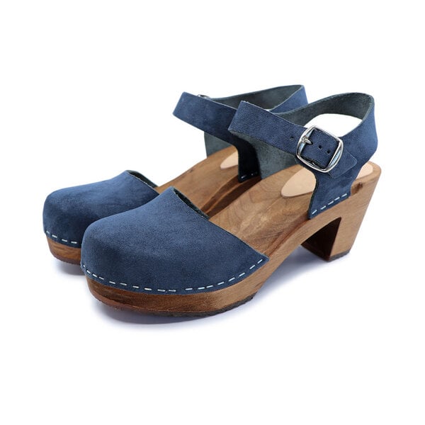 MAJKEN - schwedische Holz Clogs Sandale von me&myclogs - high mid heel von me&myClogs