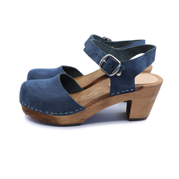 MAJKEN - schwedische Holz Clogs Sandale von me&myclogs - high mid heel von me&myClogs