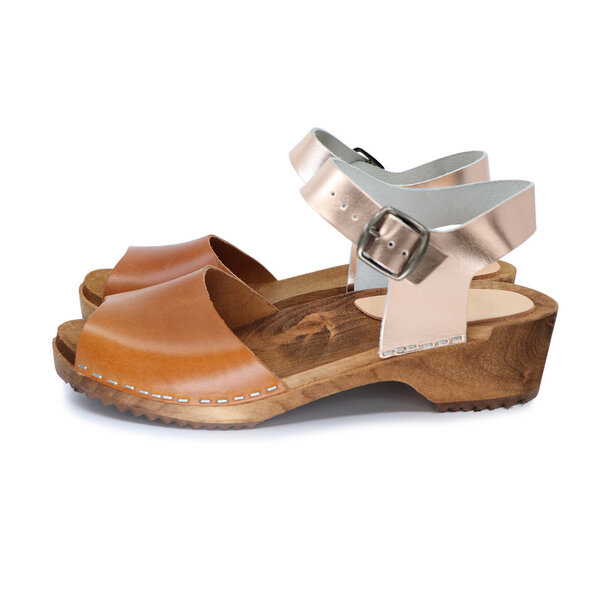 MILA - schwedische Holz Clogs Sandale von me&myclogs - low heel von me&myClogs