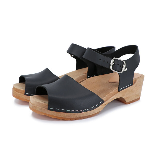 MILA - schwedische Holz Clogs Sandale von me&myclogs - low heel von me&myClogs