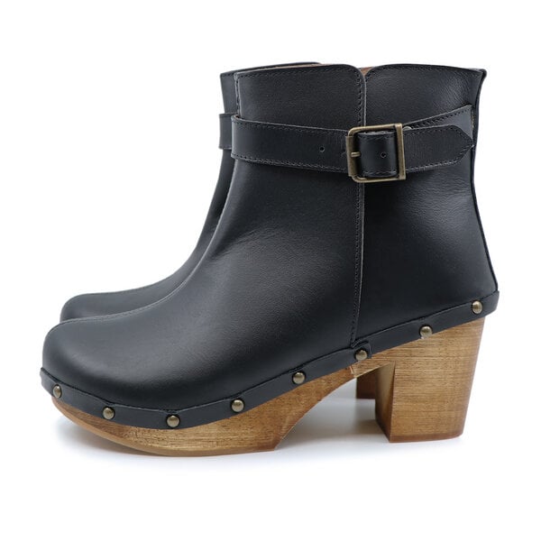 Sophia - Clogs Stiefel mit Absatz - Premium Holz Clogs von me&myClogs - mid heel von me&myClogs