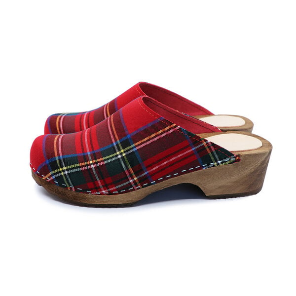 TARTAN - schwedische Holzclogs von me&myClogs - low heel von me&myClogs