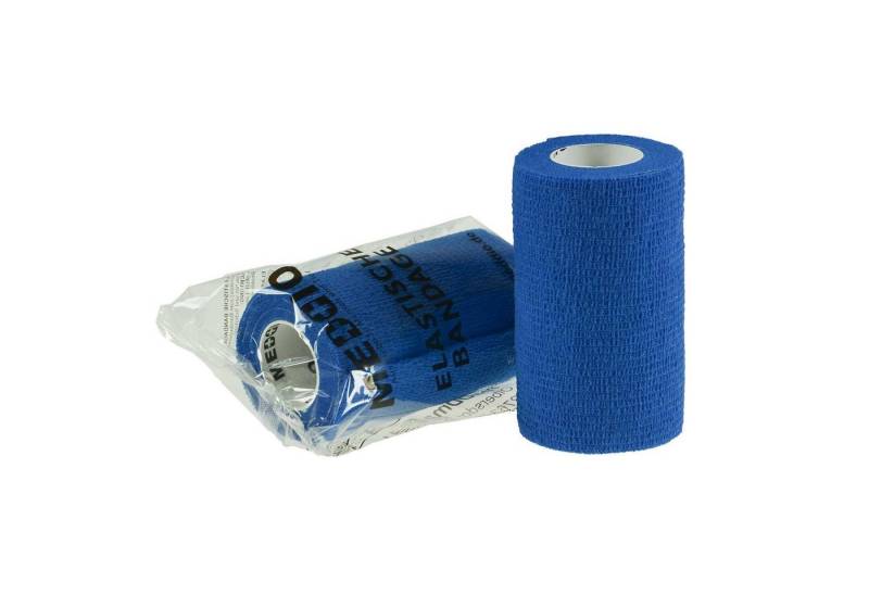 meDDio Bandage Vethaft Extra selbsthaftende Bandage 10cm f. Huf- und Klauenpfleger, blau von meDDio