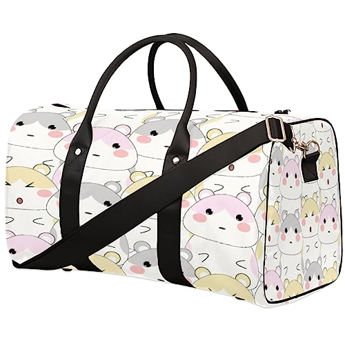 Cartoon Hintergrund Reise Duffel Bag Faltbare Sport Tote Gym Bag Weekender Bag Workout Tasche Über Nacht Schultertasche Handgepäck Griff Tasche für Frauen Herren, metallisch von meathur