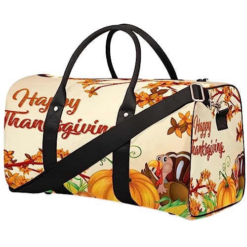 Happy Halloween Kürbis Reise Duffel Bag Faltbare Sport Tote Gym Bag Weekender Bag Workout Tasche Über Nacht Schultertasche Handgepäck Griff Tasche für Frauen Männer, metallisch von meathur