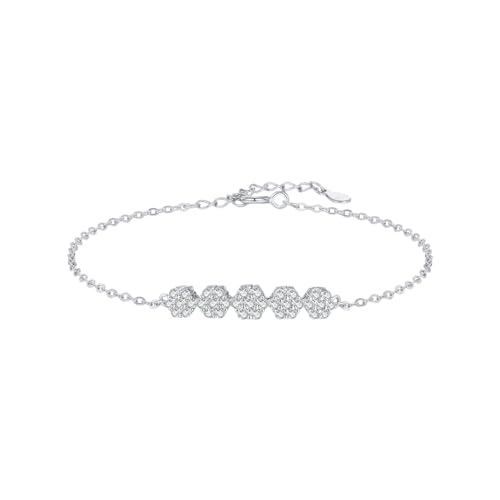 Karma NH11184615 Damen Armband Zirkon Silber925 Kristall Silber modern Armkettchen Federringverschluss Schmuck für Frauen hochwertiges Damenarmband von meberg
