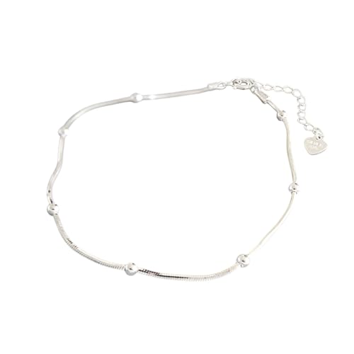 Karma NH11309446 Fußkette Silber Sterlingsilber 20 cm Fusskettchen modern Fußschmuck Urlaub Strand Abendmode Accessoires Damenfußkette Damenschmuck silberfarben Silber925 von meberg