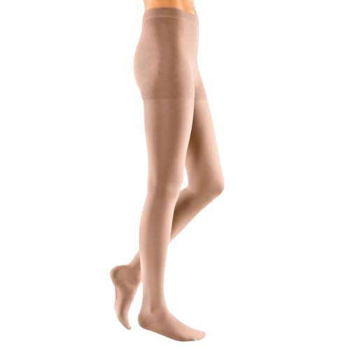 Kompressionsstrümpfe mediven elegance - AT Strumpfhose / KKL2 / IV / caramel / geschl. Spitze / normal / ohne Haftband von medi