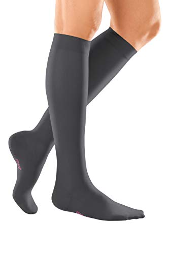 medi mediven elegance - 0249A16 Knielange Damen Kompressionsstrümpfe mit geschlossener Spitze | CCL2 | Noppen-Haftband | Anthrazit | Gr. VI normal medi mediven elegance - 0249A16 Knielange Damen Kompressionsstrümpfe mit geschlossener Spitze | CCL2 | Noppen-Haftband | Anthrazit | Gr. VI normal von medi
