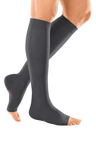 medi mediven elegance - 024BA04 Knielange Damen Kompressionsstrümpfe mit offener Spitze | CCL2 | Noppen-Haftband | Anthrazit | Gr. IV kurz medi mediven elegance - 024BA04 Knielange Damen Kompressionsstrümpfe mit offener Spitze | CCL2 | Noppen-Haftband | Anthrazit | Gr. IV kurz von medi