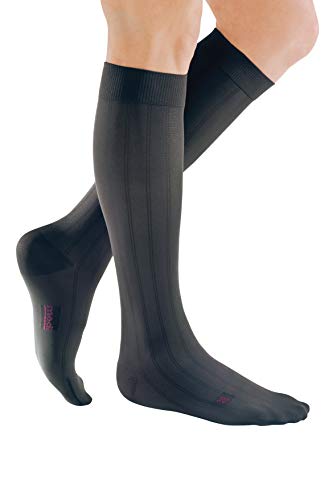 medi mediven for men - Kompressionsstrümpfe für Herren | Kniestrümpfe | CCL1 | Anthrazit | Größe II | Normal | Hergestellt aus Hightech-Fasern | Mit Clima Comfort & Clima Fresh von medi
