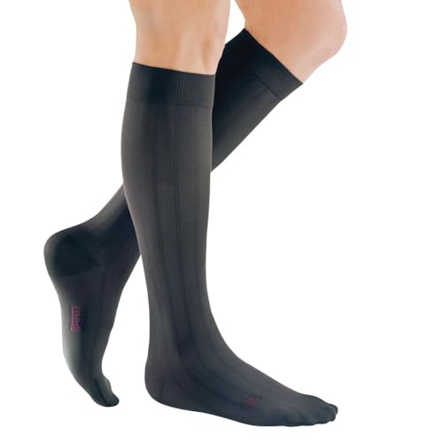 medi mediven for men - Kompressionsstrümpfe für Herren | Kniestrümpfe | CCL2 | Anthrazit | Größe IV | Längenzusatz Kurz | Hergestellt aus Hightech-Fasern | Mit Clima Comfort & Clima Fresh von medi