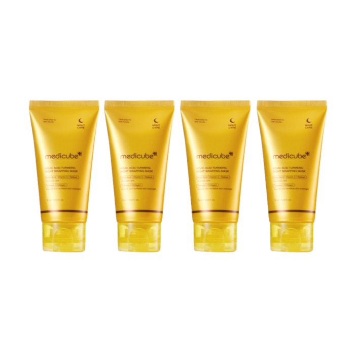 medicube - Kojic Acid Turmeric Night Wrapping Mask - 75ml (4ea) Set von medicube