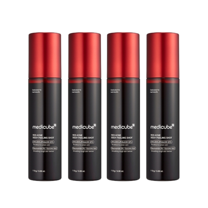 medicube - Red Acne Body Peeling Shot - 110g (4ea) Set von medicube