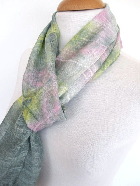 Bunte Baumwoll-Schal/Loop, Geschenk, Frauen, Frühling Verkauf Bunte Baumwoll-Schal/Loop, Geschenk, Frauen, Frühling Verkauf von mediterraneanlights
