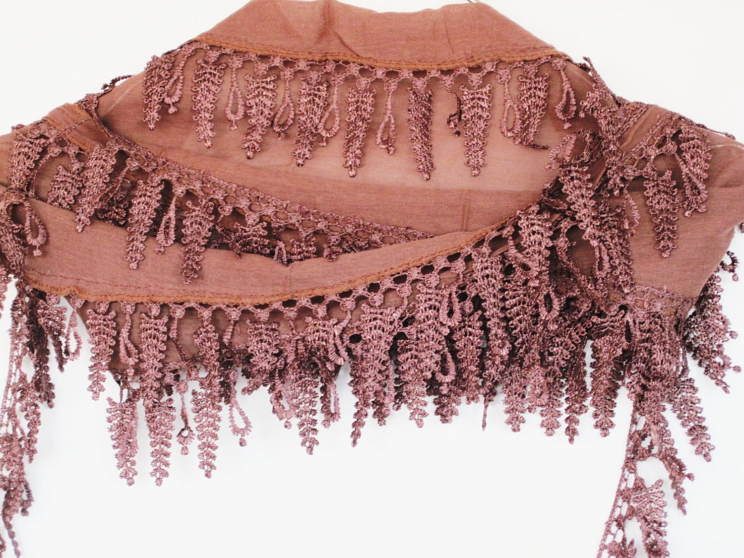 Schal Aus Baumwolle Mit Spitze, Trend 2012, Für Geschenk, Bio, Sie, Frauen Schal, Braun Schal Aus Baumwolle Mit Spitze, Trend 2012, Für Geschenk, Bio, Sie, Frauen Schal, Braun von mediterraneanlights
