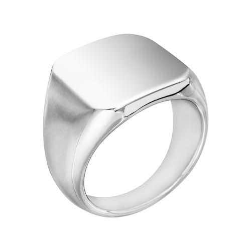 meditoys · Ring aus Edelstahl für Herren · Sigelring · Breite: 12,0 mm · maskuliner Stil von meditoys