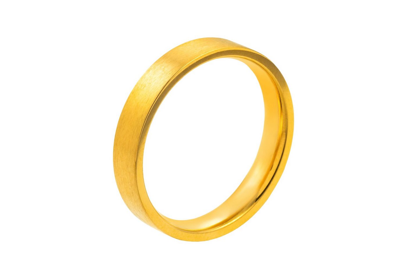 meditoys Fingerring Ring aus Edelstahl für Damen · Edelstahl gebürstet · Farbe: Gold von meditoys