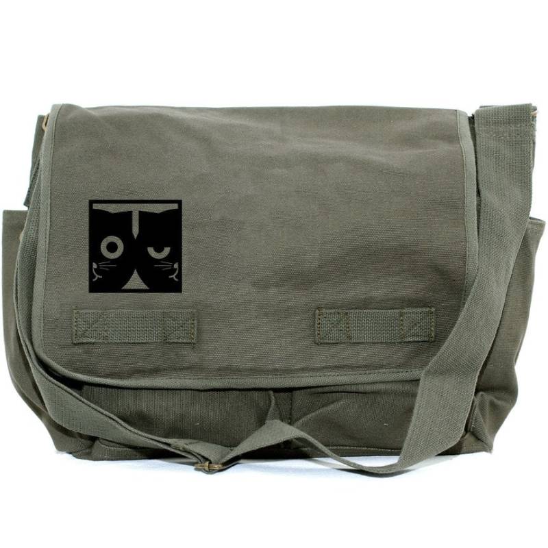 Dueling Sleepy & Awake Cats Umhängetasche Große von mediumcontrol