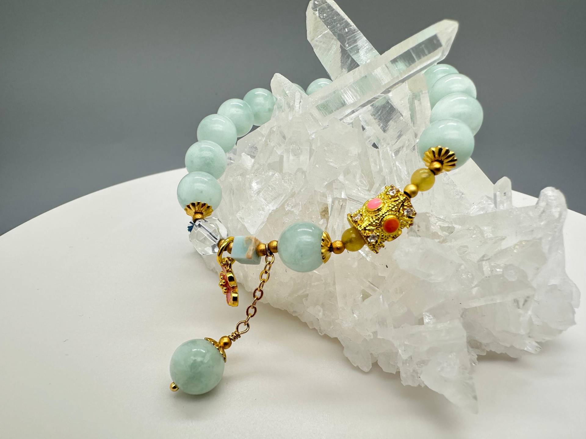 Grüner Larimar Armband - Harmonie & Eleganz Grüner Larimar Armband - Harmonie & Eleganz von meetwishes