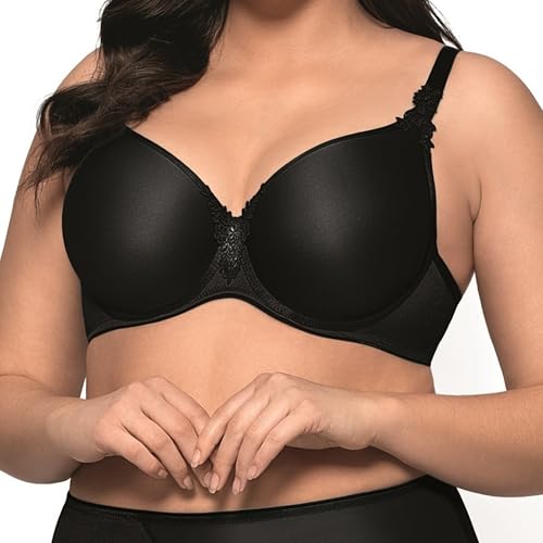 mefemi - Damen BH - Frauen BH - Anita - BHS für Frauen - Damen Unterwäsche Spitze - Unterwäsche BH - Schonende Modellierung - Subtil Elegant - Kugelige Brüste - Schwarz - 80B von mefemi