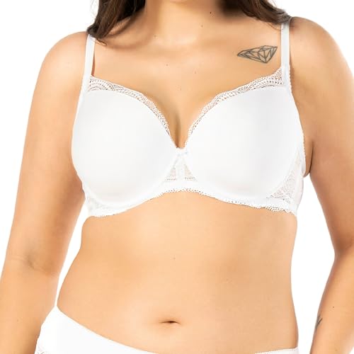 mefemi Pepite Push-up-BH für Damen – Glatter, Gepolsterter BH mit Spitze – Dekolleté-Enhancer-BH – Nahtloser BH – Herausnehmbare Push-Up-Einsätze – Bügel-BH – Farbe – Größe von mefemi