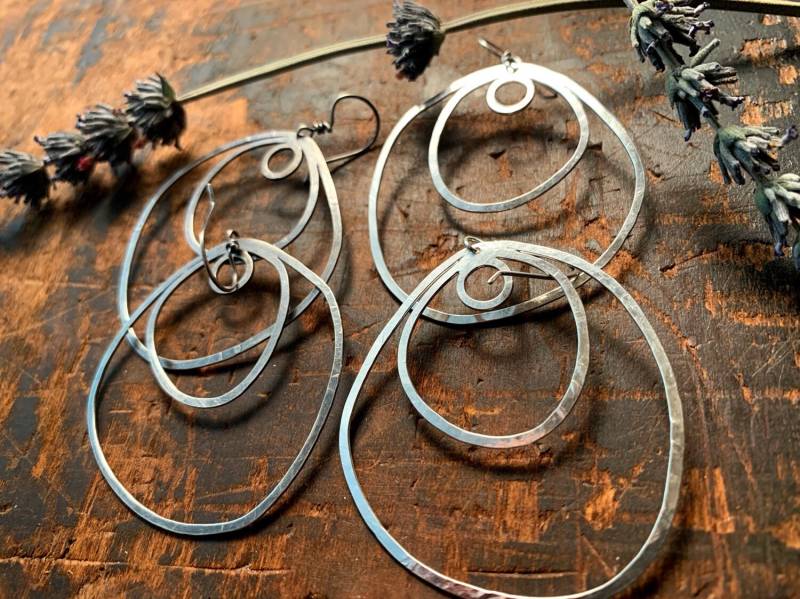 Große Wirbel Ohrringe Große Wirbel Ohrringe von meganstelzer