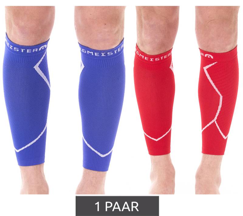 1 Paar megmeister Waden Kompressions-Stutzen Beinlinge 23-32 mmHg Wadenwärmer MER003 Rot, Blau oder Schwarz von megmeister