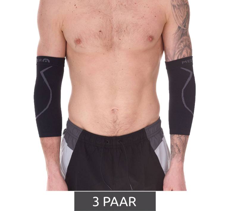 3 Paar megmeister Ellenbogen Kompressions-Manschette Beinlinge 23-32 mmHg Ellenbogenwärmer MER002 Schwarz/Grau 3 Paar megmeister Ellenbogen Kompressions-Manschette Beinlinge 23-32 mmHg Ellenbogenwärmer MER002 Schwarz/Grau von megmeister