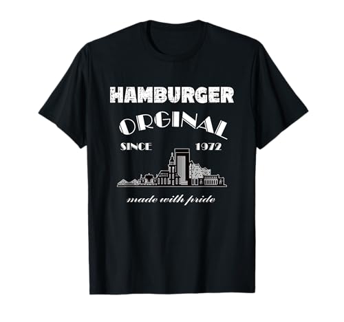 Hamburg Stadt Skyline Geburtstag 1972 für Herren und Damen T-Shirt Hamburg Stadt Skyline Geburtstag 1972 für Herren und Damen T-Shirt von mehr Stadt Motive mit lustigen Sprüchen