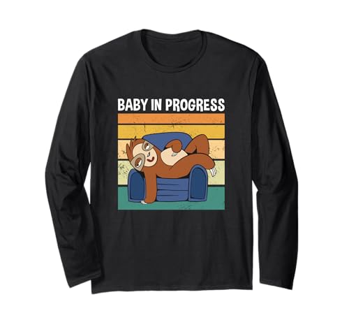 Baby In Progress Süßes Faultier Langarmshirt Baby In Progress Süßes Faultier Langarmshirt von >>mehr Vintage Faultier und Faultier Spruch hier
