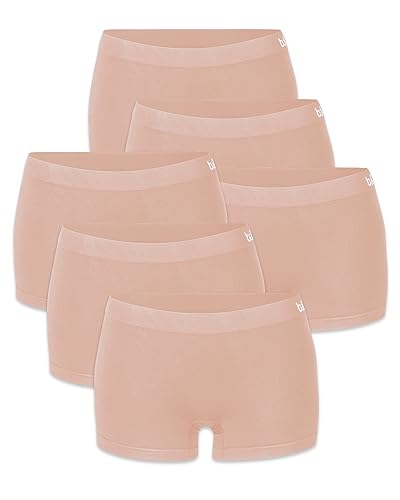 mehrstrumpf 3/6 Pack Damen Pantys Boxershorts Nahtlos aus Seidenweicher Bambusfaser (Modell: Loona) von mehrstrumpf