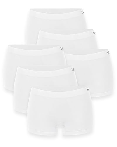 mehrstrumpf 3/6 Pack Damen Pantys Boxershorts Nahtlos aus Seidenweicher Bambusfaser (Modell: Loona) von mehrstrumpf