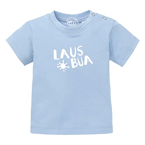 Bavariashop Baby T-Shirt mit Spruch Lausbua - 80/86 - blau von Bavariashop