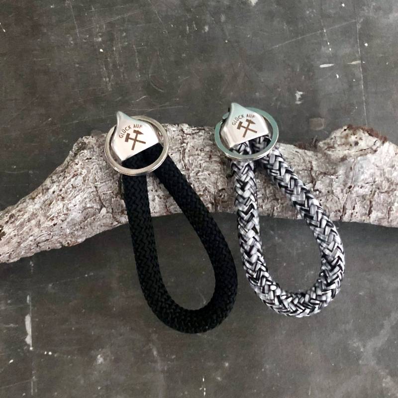 Glück Auf Schlüsselanhänger Aus Segeltau in Verschiedenen Farben von meiTaschi