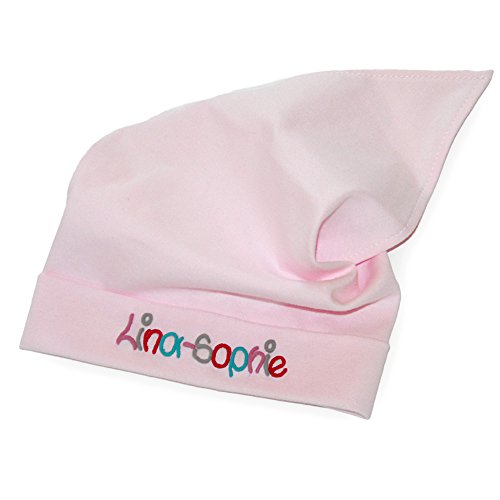 mein-name Kopftuch Sonnenschutz Kopfschutz Haarband Kopfbedeckung Piratentuch Sonnenhut Ohrenschutz für Mädchen, Größe:S, Farbe:rosa von mein-name