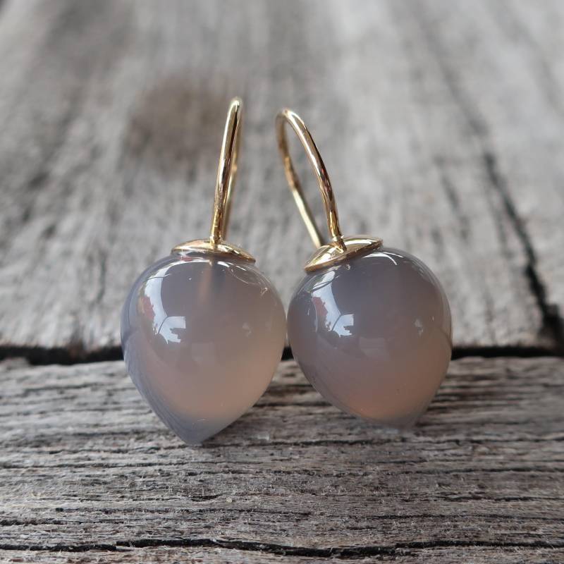 750 Goldohrringe Mit Grauen Mondstein Pendeln 13 X 11 Mm Unikat Goldschmiedearbeit Meisterarbeit 750 Goldohrringe Mit Grauen Mondstein Pendeln 13 X 11 Mm Unikat Goldschmiedearbeit Meisterarbeit von meinWerkk