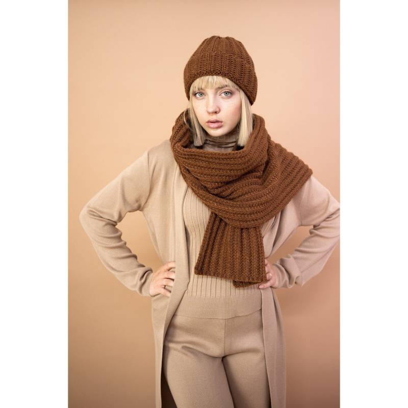 Unisex Strickmütze Und Schal Als Set Made in Europe Auch Für Allergiker von meinbeanieShop