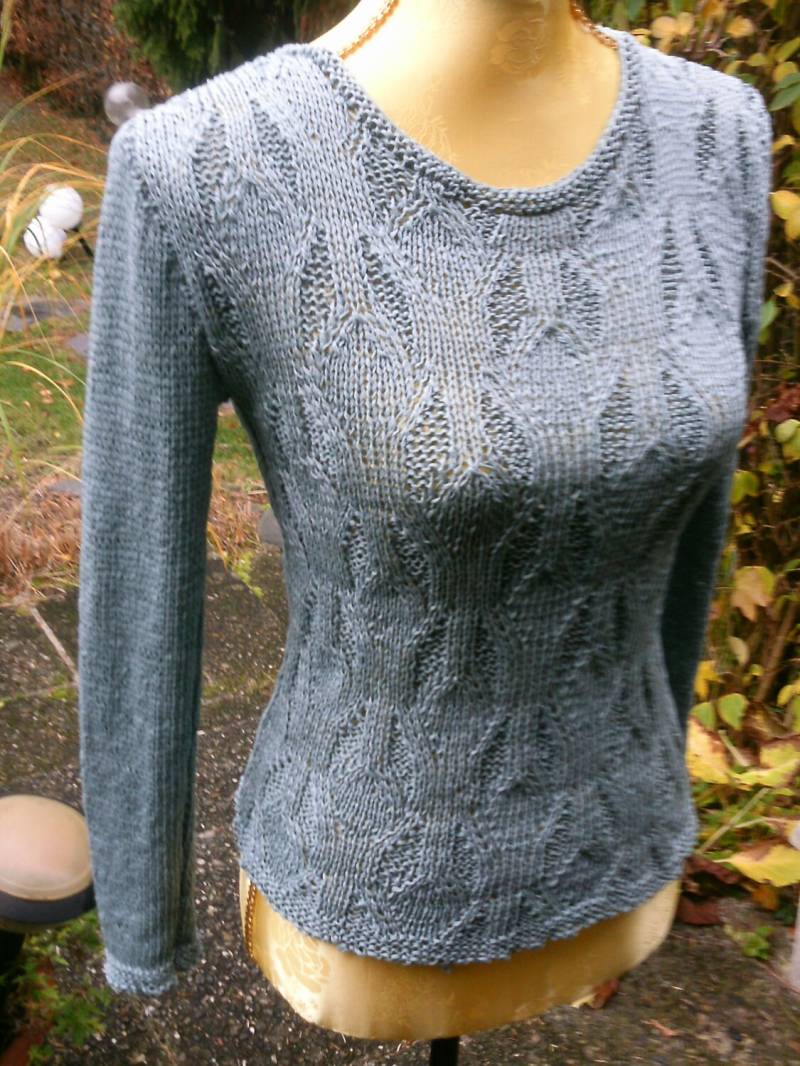 strickpullover, Knitting Pattern Sweater, Schilf, Handgestrickt, Boho, Hoodie von meineStrickerei